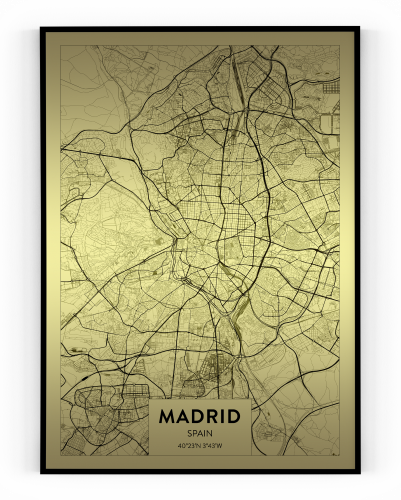 Plakát / Obraz Mapa Madrid