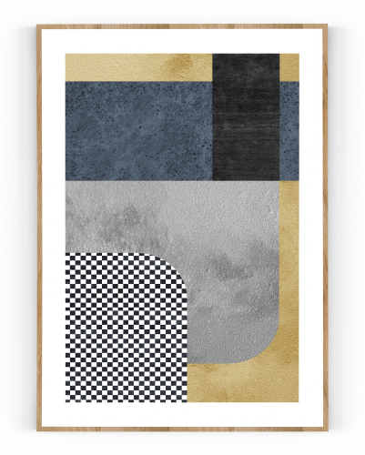 Plakát / Obraz Cube - Rozměr: 50 x 70 cm, Materiál: Napnuté plátno na dřevěném rámu, Bílý okraj: Bez okraje