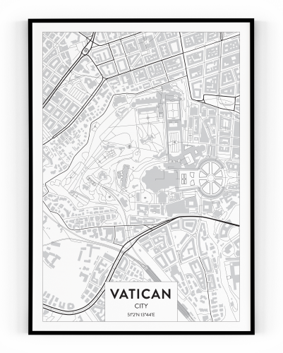 Plakát / Obraz Mapa Vatican