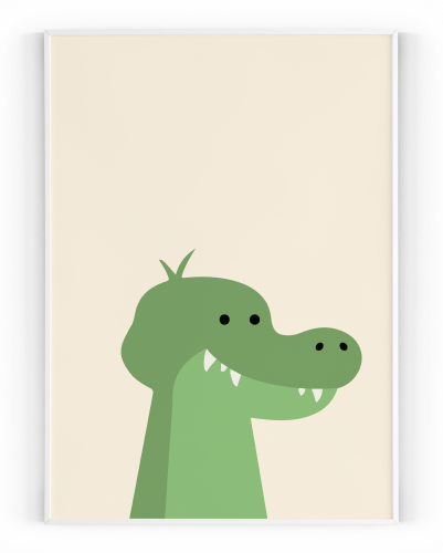 Plakát / Obraz Dinosaurus - Velikost: 30 x 40 cm, Materiál: Pololesklý saténový papír 210 g/m²