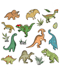 Set samolepek Dino
