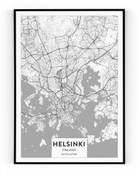 Plakát / Obraz Mapa Helsinki