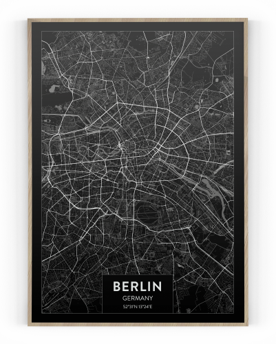 Plakát / Obraz Mapa Berlin