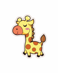 Samolepka Žirafa
