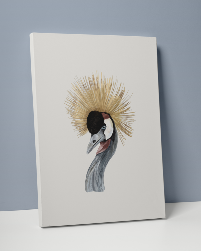 Plakát / Obraz Bird - Rozměr: 50 x 70 cm, Materiál: Napnuté plátno na dřevěném rámu, Bílý okraj: Bez okraje