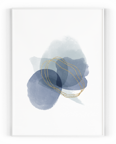 Plakát / Obraz Abstract - Velikost: 50 x 70 cm, Materiál: Pololesklý saténový papír 210 g/m²