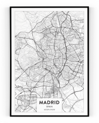 Plakát / Obraz Mapa Madrid