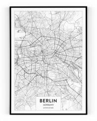 Plakát / Obraz Mapa Berlin