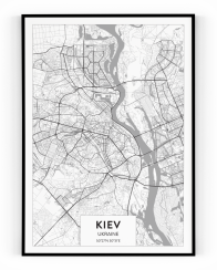 Plakát / Obraz Mapa Kiev