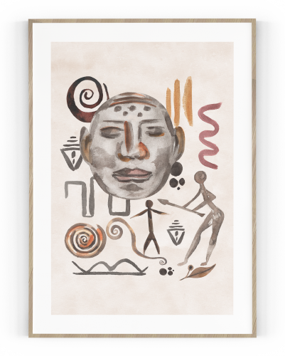 Plakát / Obraz Ancient - Rozměr: 30 x 40 cm, Materiál: Tiskové plátno