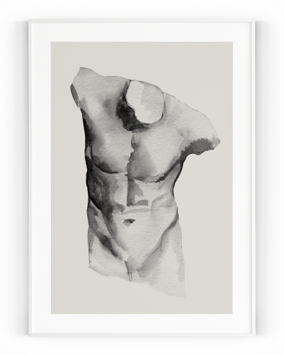 Plakát / Obraz Body - Velikost: 30 x 40 cm, Materiál: Pololesklý saténový papír 210 g/m², Bílý okraj: S okrajem