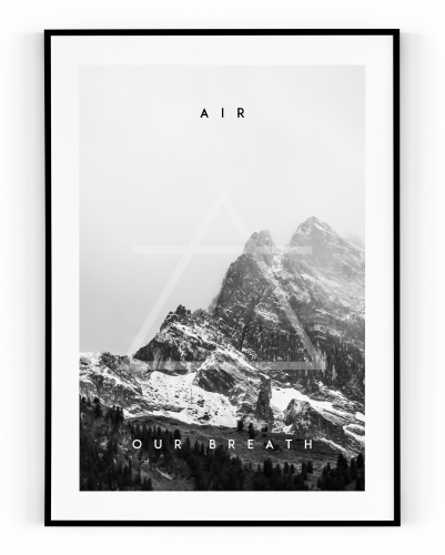 Plakát / Obraz Air - Velikost: 40 x 50 cm, Materiál: Tiskové plátno, Bílý okraj: S okrajem