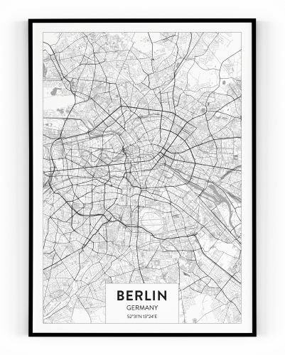Plakát / Obraz Mapa Berlin