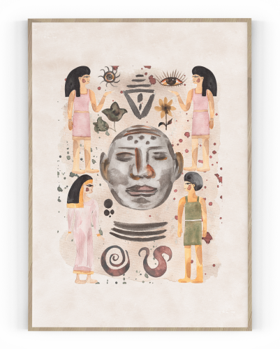 Plakát / Obraz Ancient - Velikost: A4 - 21 x 29,7 cm, Materiál: Pololesklý saténový papír