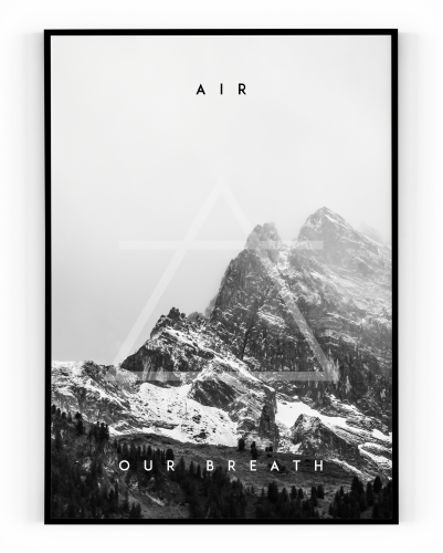 Plakát / Obraz Air - Velikost: 50 x 70 cm, Materiál: Samolepící plátno, Bílý okraj: S okrajem