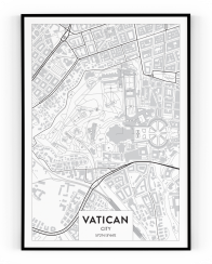 Plakát / Obraz Mapa Vatican
