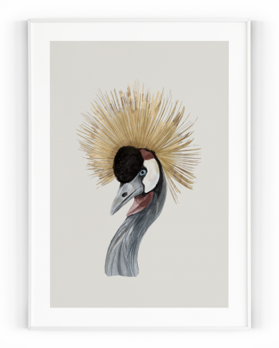 Plakát / Obraz Bird - Velikost: 50 x 70 cm, Materiál: Samolepící plátno, Bílý okraj: Bez okraje