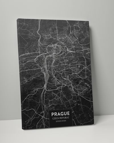 Plakát / Obraz Mapa Praha