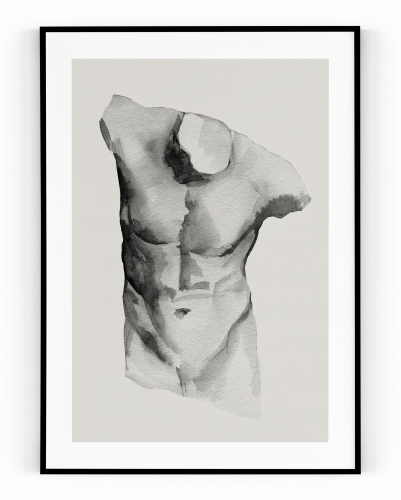 Plakát / Obraz Body - Velikost: 40 x 50 cm, Materiál: Samolepící plátno, Bílý okraj: Bez okraje