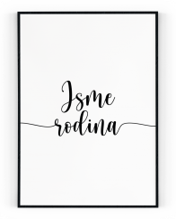 Plakát / Obraz Jsme rodina