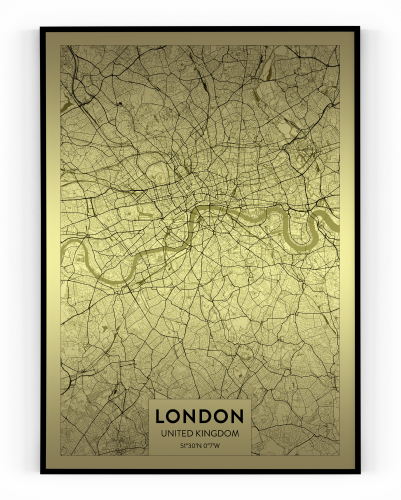 Plakát / Obraz Mapa London