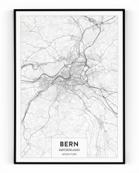 Plakát / Obraz Mapa Bern
