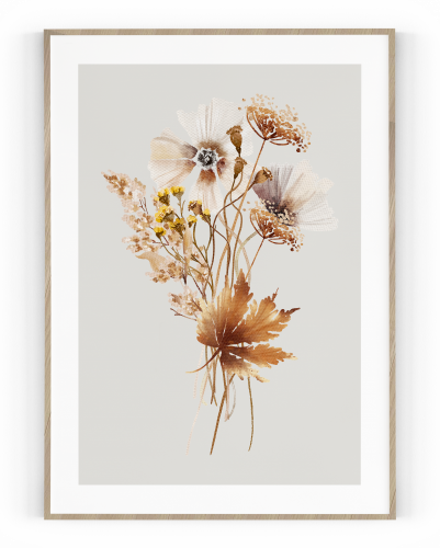 Plakát / Obraz Květina - Velikost: A4 - 21 x 29,7 cm, Materiál: Tiskové plátno