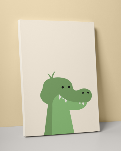 Plakát / Obraz Dinosaurus - Rozměr: 61 x 91,5 cm, Materiál: Napnuté plátno na dřevěném rámu