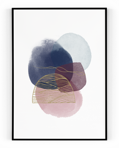 Plakát / Obraz Abstract - Velikost: 30 x 40 cm, Materiál: Pololesklý saténový papír