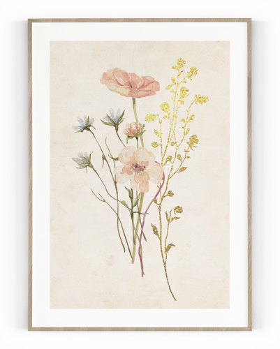 Plakát / Obraz Flowers - Velikost: 50 x 70 cm, Materiál: Samolepící plátno