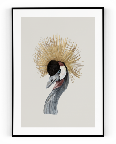 Plakát / Obraz Bird - Velikost: 61 x 91,5 cm, Materiál: Samolepící plátno, Bílý okraj: S okrajem