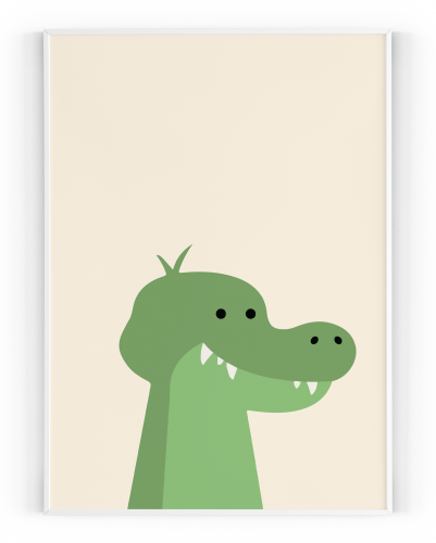 Plakát / Obraz Dinosaurus - Rozměr: 61 x 91,5 cm, Materiál: Napnuté plátno na dřevěném rámu