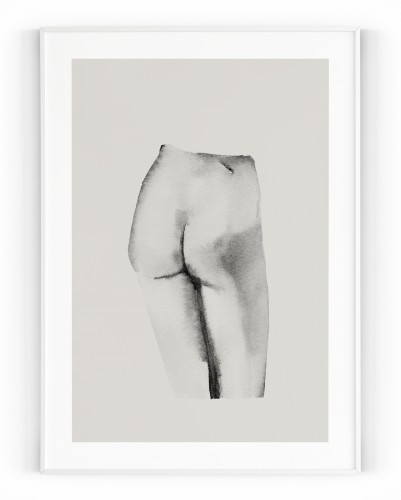 Plakát / Obraz Body - Velikost: 61 x 91,5 cm, Materiál: Samolepící plátno, Bílý okraj: S okrajem