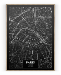 Plakát / Obraz Mapa Paris