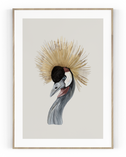 Plakát / Obraz Bird - Rozměr: 50 x 70 cm, Materiál: Napnuté plátno na dřevěném rámu, Bílý okraj: Bez okraje