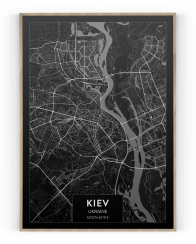 Plakát / Obraz Mapa Kiev