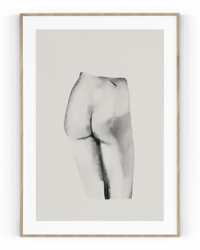 Plakát / Obraz Body - Velikost: 61 x 91,5 cm, Materiál: Samolepící plátno, Bílý okraj: S okrajem