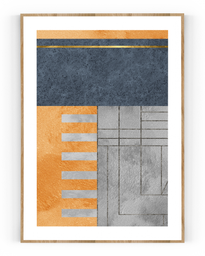 Plakát / Obraz Cube - Rozměr: 50 x 70 cm, Materiál: Tiskové plátno, Bílý okraj: S bílým okrajem