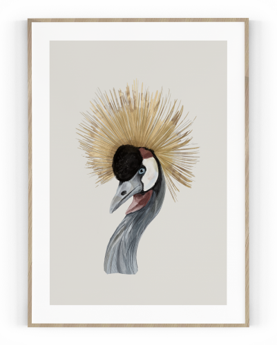 Plakát / Obraz Bird - Velikost: 30 x 40 cm, Materiál: Samolepící plátno, Bílý okraj: S okrajem