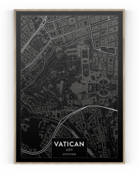 Plakát / Obraz Mapa Vatican