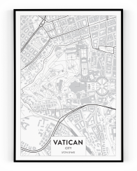 Plakát / Obraz Mapa Vatican