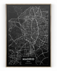 Plakát / Obraz Mapa Madrid