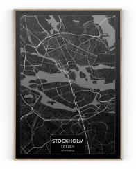 Plakát / Obraz Mapa Stockholm