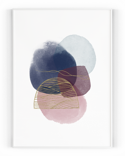 Plakát / Obraz Abstract - Velikost: 40 x 50 cm, Materiál: Pololesklý saténový papír