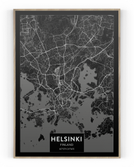 Plakát / Obraz Mapa Helsinki