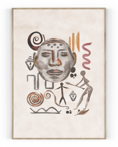Plakát / Obraz Ancient - Rozměr: 30 x 40 cm, Materiál: Tiskové plátno