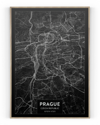 Plakát / Obraz Mapa Praha